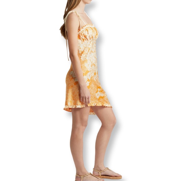 NWT Retro Daisy Asymmetric Slipdress Free People - Picture 3 of 9